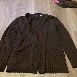 Brown cardigan